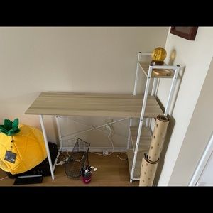 New white Wayfair desk with bookshelf - still in box